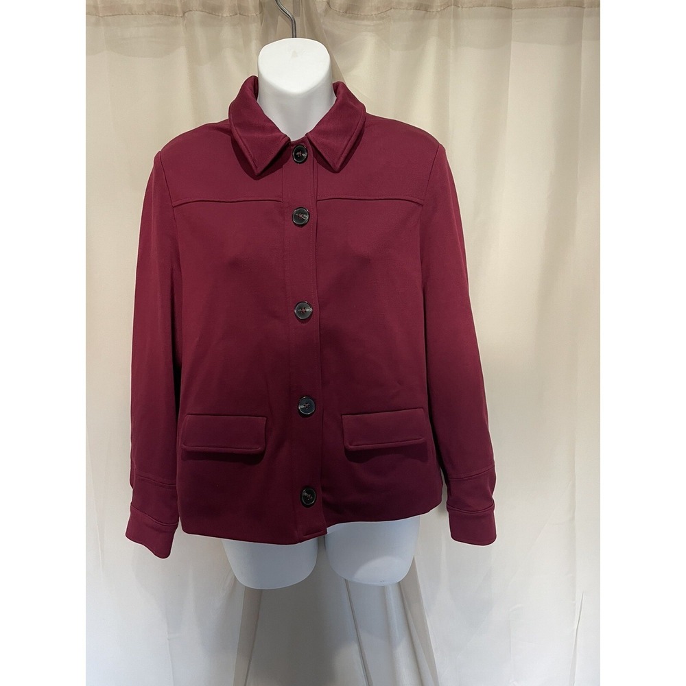 HOBBS Zadie Jersey JacketBurgundy Flawless US 6 UK 10